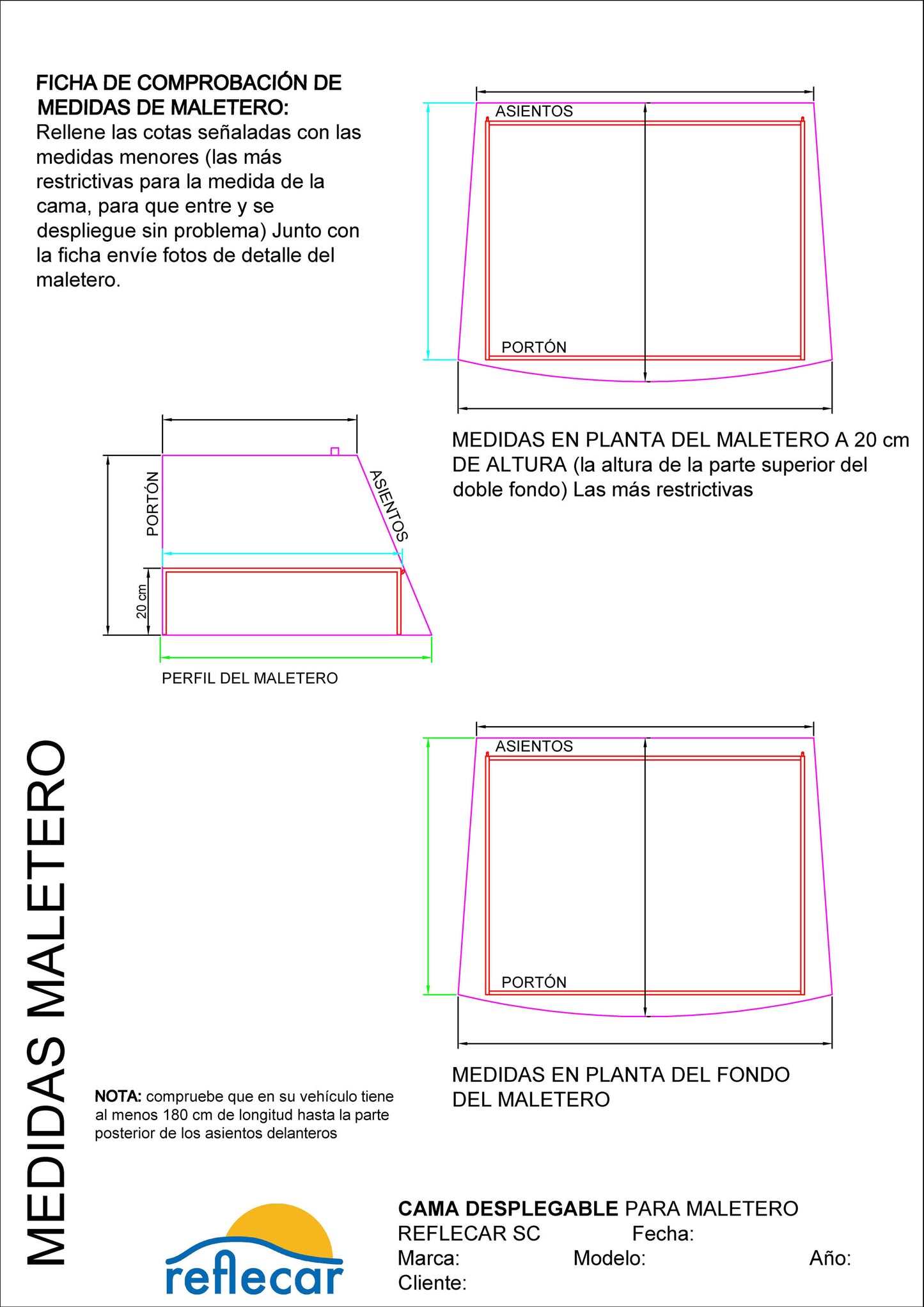 CAMA DE MALETERO TURISMO con TABLERO MADERA