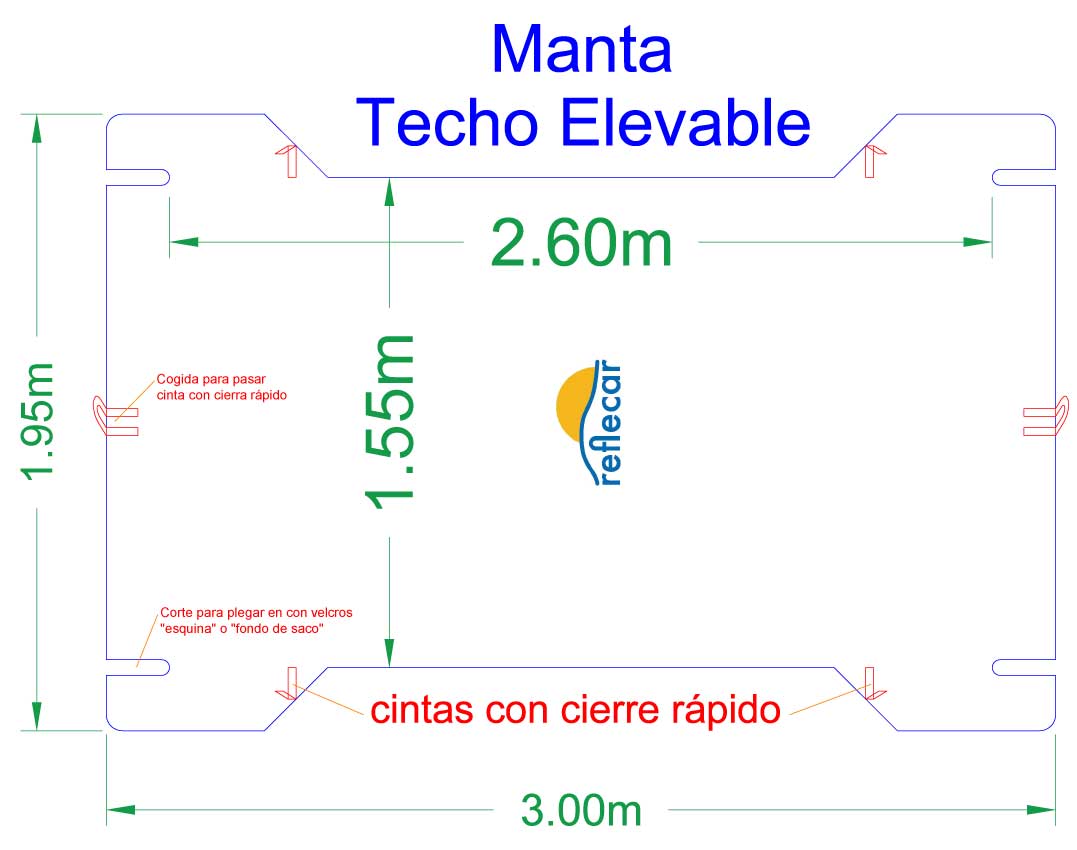 Manta TECHO ELEVABLE